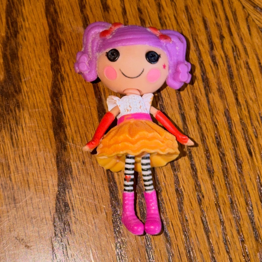 Lalaloopsy Mini Doll 3" Peanut Big Top Purple Hair MGA Collectibles